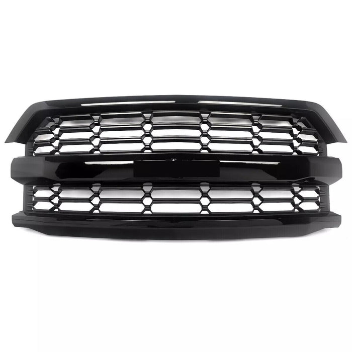 For 2016-2018 Chevrolet Silverado 1500 Front Upper Bumper Grille Black 84046156