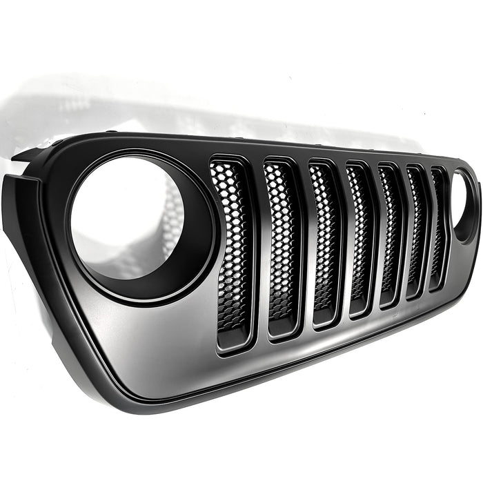 Fits 2018-2023 Jeep Wrangler 82215114 New Front Grille W/ Mesh Inserts Black