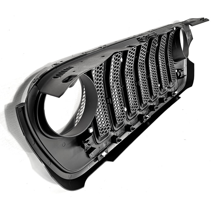 Fits 2018-2023 Jeep Wrangler 82215114 New Front Grille W/ Mesh Inserts Black