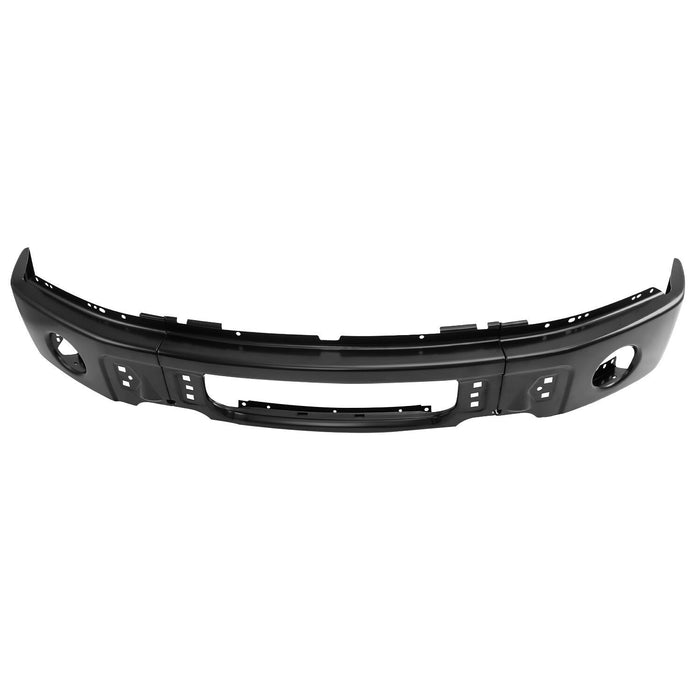 For Ford F150 2009-2014 Front Bumper Face Bar W/ Fog Light Hole Black Split