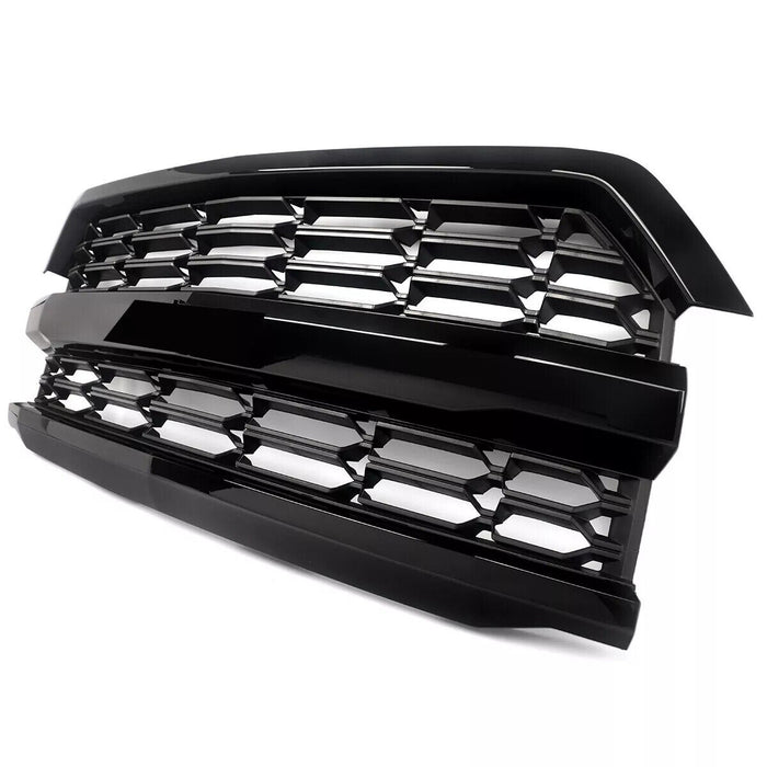 For 2016-2018 Chevrolet Silverado 1500 Front Upper Bumper Grille Black 84046156
