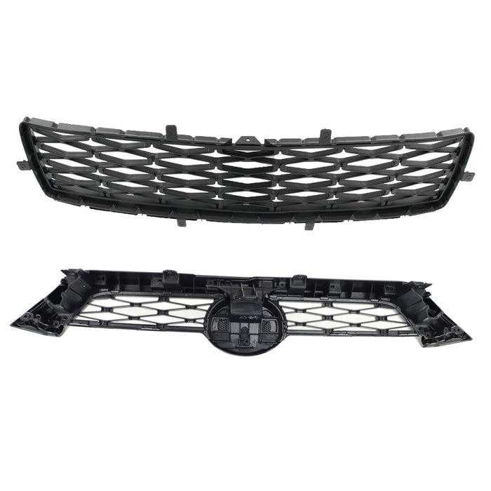 Front Bumper Upper Lower Grill Fog Lights Set for 2014-2019 Toyota 4Runner SR5