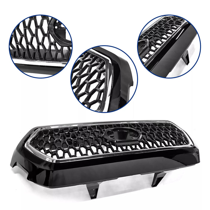 Front Bumper Cover Kit for 2016-2023 Toyota Tacoma with Grilles & Bumper Valance