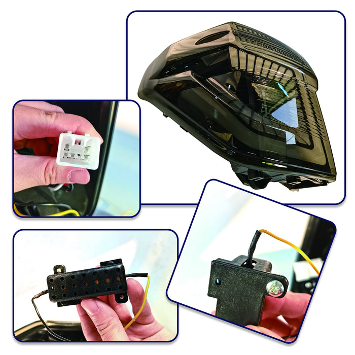 LED Tail Lights Rear Lamps Assembly for 2010-2022 Toyota 4Runner (Smoke Lens)