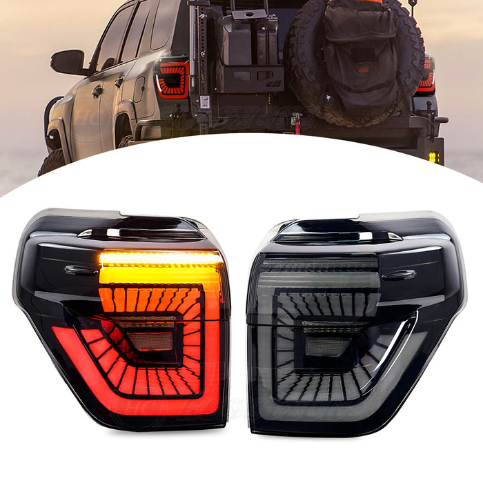 LED Tail Lights Rear Lamps Assembly for 2010-2022 Toyota 4Runner (Smoke Lens)