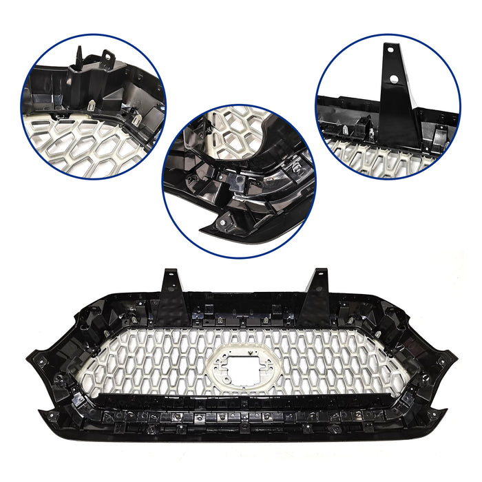 New Front Mesh Bumper Upper Grille Grill Black for 2016 2022 Toyota Tacoma TRD