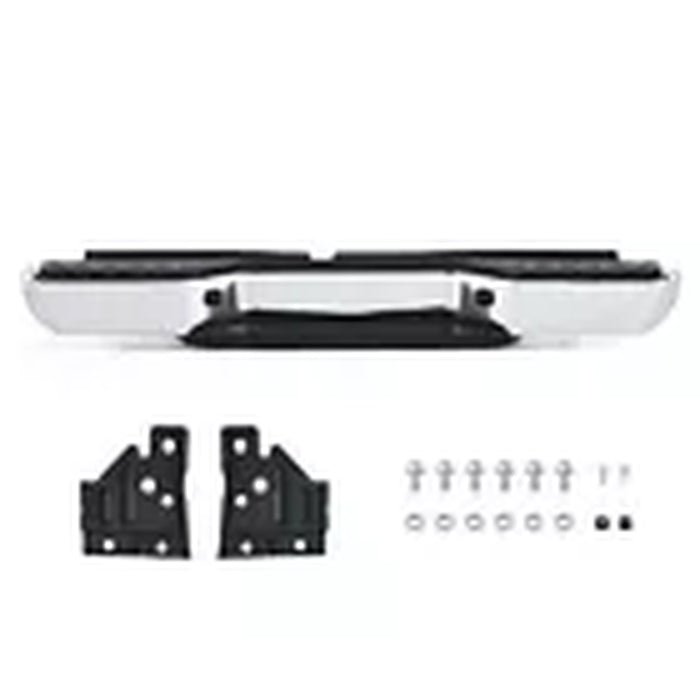 Rear Step Bumper Chrome Assembly W/O Sensor Holes for 2005-2021 Nissan Frontier