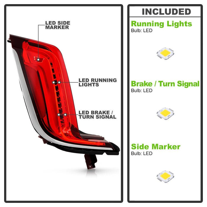 For 2018-2019 Cadillac XTS Factory Style LED Tail Light Brake Lamp Right Side