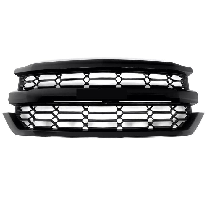 For 2016-2018 Chevrolet Silverado 1500 Front Upper Bumper Grille Black 84046156