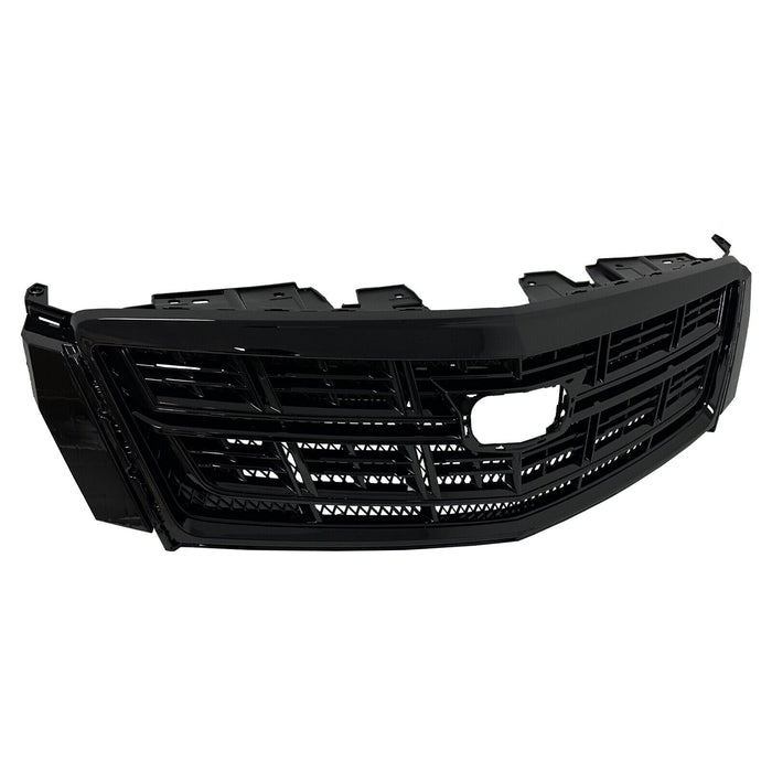 Fit 2013-2017 Cadillac XTS Front Bumper Black Upper Grille Lower Grill 2PCS