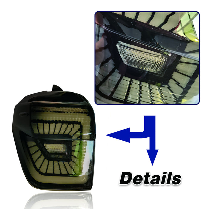 LED Tail Lights Rear Lamps Assembly for 2010-2022 Toyota 4Runner (Smoke Lens)