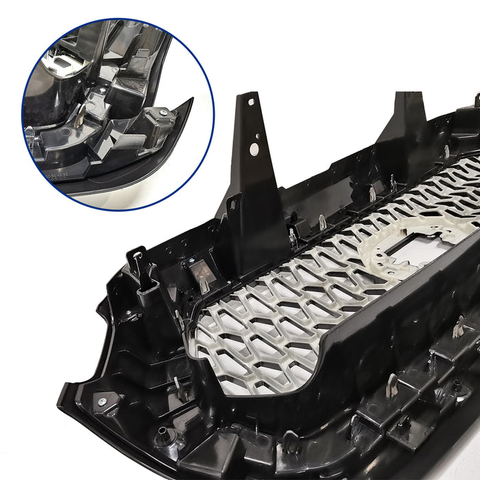 Gray Front Bumper Grille with Chrome Trim for 2019 - 2021 Toyota Tacoma TRD