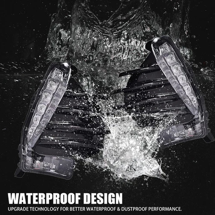 6PCS Front Upper Lower Grille LED Fog Lights for 2017-2019 Toyota Corolla SE XSE