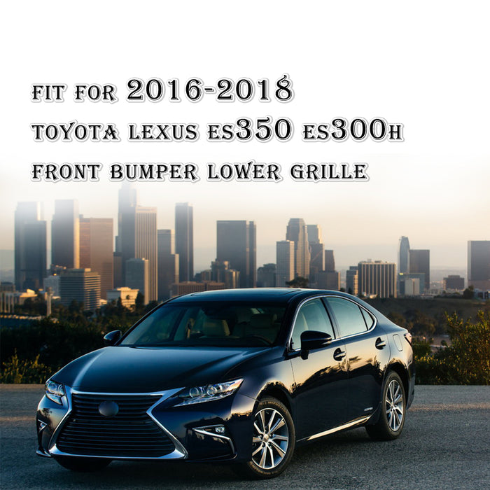Front Bumper Lower Grille & Guard Plate for 2016-2018 Toyota Lexus ES350 Es300H