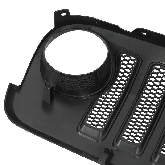 Black Front Bumper Hood Grille Grill for Jeep Wrangler JK /JKU 2007 2008-2017 3J