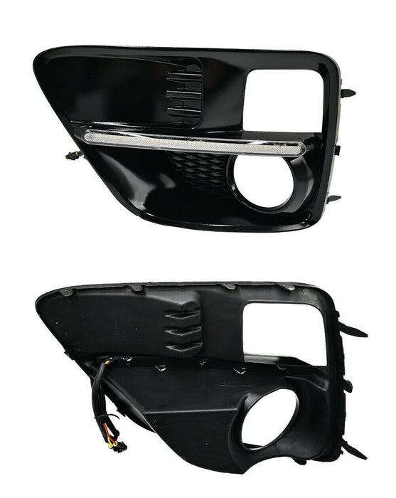LED Fog Lights & Covers Daytime Running Light DRL for 2015-2017 Subaru WRX STI