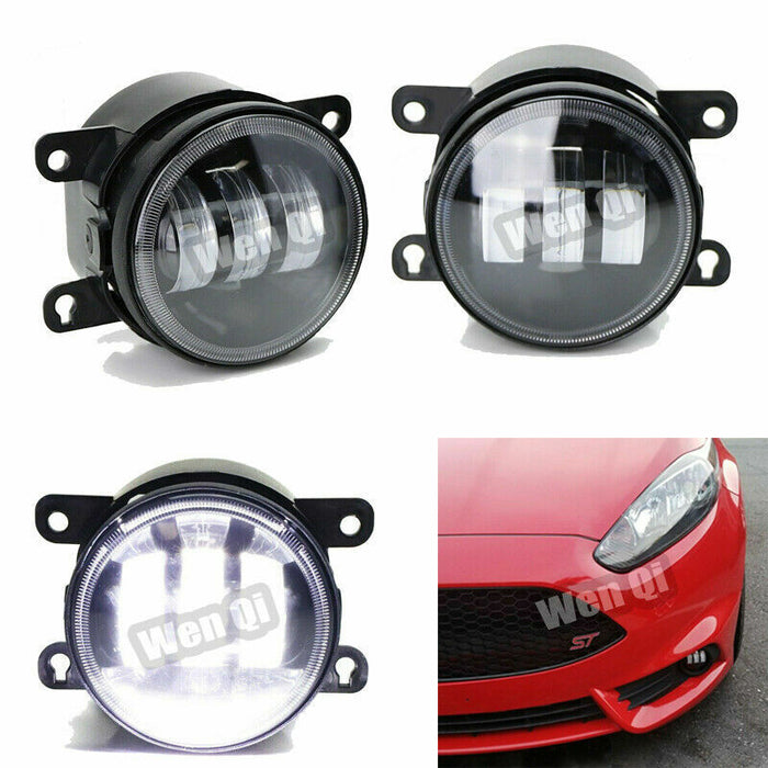 LED Fog Lights & Covers Daytime Running Light DRL for 2015-2017 Subaru WRX STI
