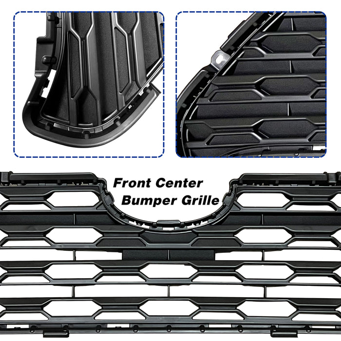 For Toyota RAV4 2019-2021 LE Front Grille Bezels Towing Covers Apron Set 5Pcs