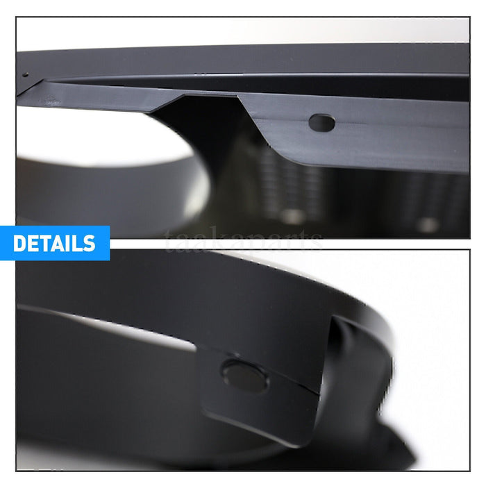 Black Front Bumper Hood Grille Grill for Jeep Wrangler JK /JKU 2007 2008-2017 3J