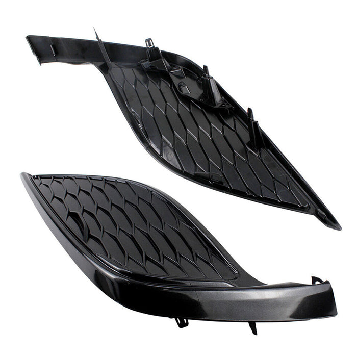 Fits 2021-2023 Toyota Camry SE Front Grille Black Trim Fog Light Bezel Set 9Pcs