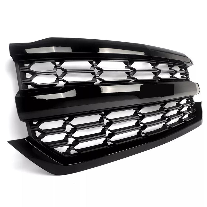 For 2016-2018 Chevrolet Silverado 1500 Front Upper Bumper Grille Black 84046156