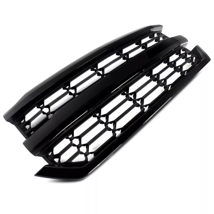 For 2016-2018 Chevrolet Silverado 1500 Front Upper Bumper Grille Black 84046156