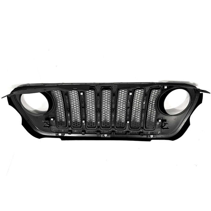 Fits 2018-2023 Jeep Wrangler 82215114 New Front Grille W/ Mesh Inserts Black