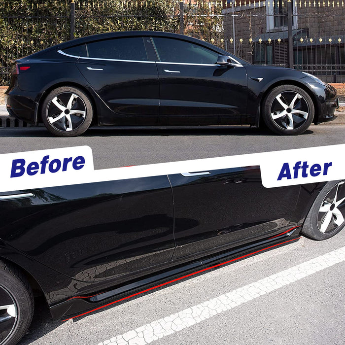 Retrofit Body Parts Kit for 2017-2022 Tesla Model 3 Accessories (Glossy Black)