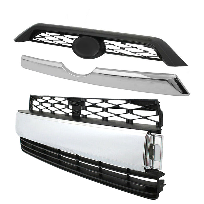 For 2014-2019 Toyota 4Runner Limited Front Bumper Upper & Lower Grille Assembly