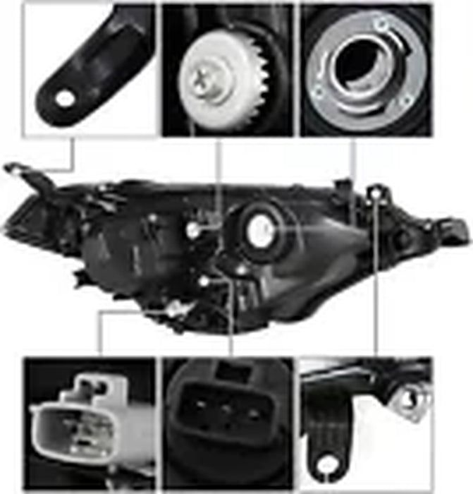 Headlights for 2014 2015 2016 Toyota Corolla Headlamps Left+Right SET Head Light