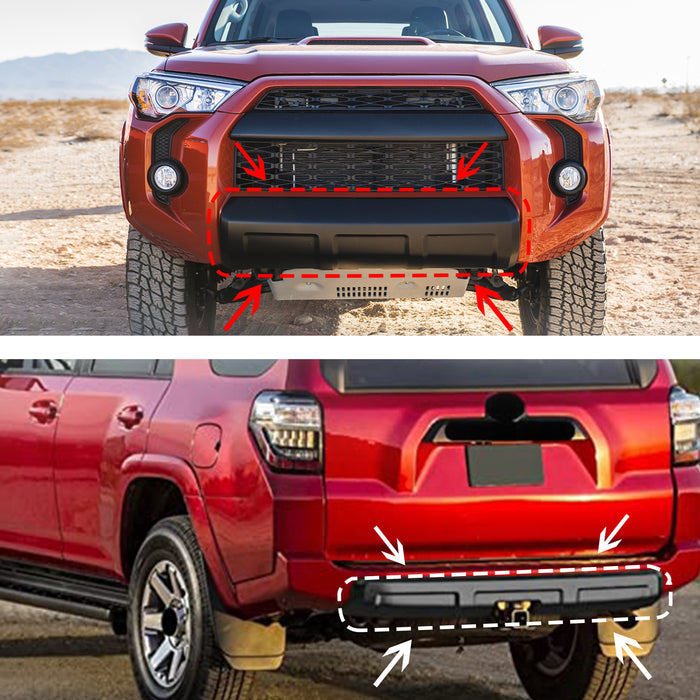 For 2014-2023 Toyota 4Runner TRD Matte Black Lower Valance Panel Bumper Replace