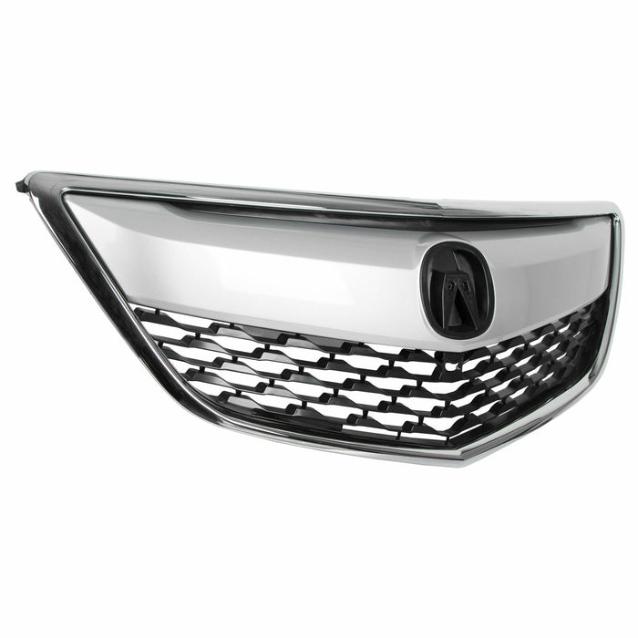 Fits 2014 2015 2016 Acura MDX Front Bumper Grille Grill W/Chrome Trim 75100-TZ5