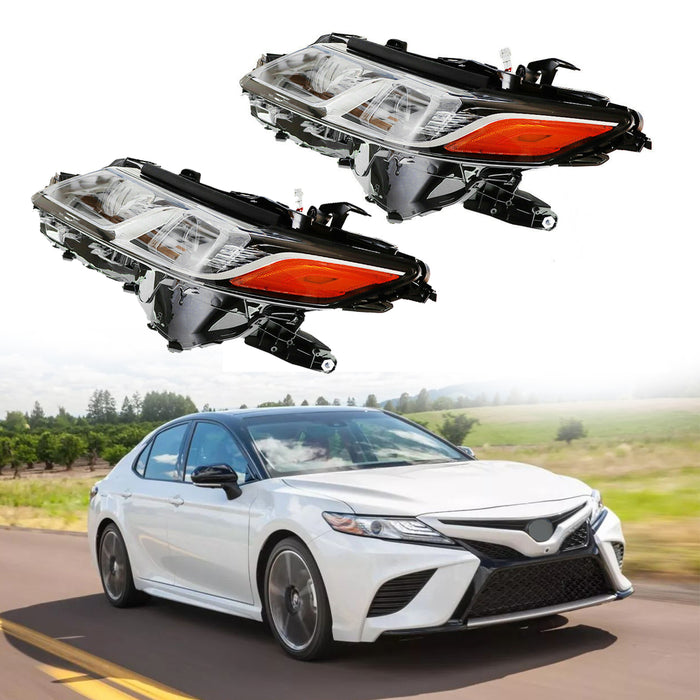 HID Front Headlamp Headlight Assembly for 2018-2022 Toyota Camry Pair L&R Side