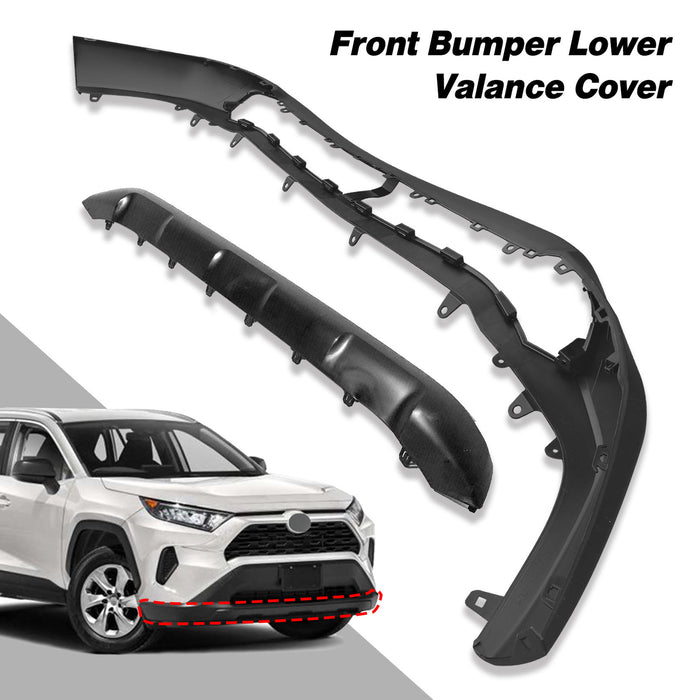 Fits 2019-2022 Toyota Rav4 XLE LE Front Bumper Lower Valance Cover TO1095213