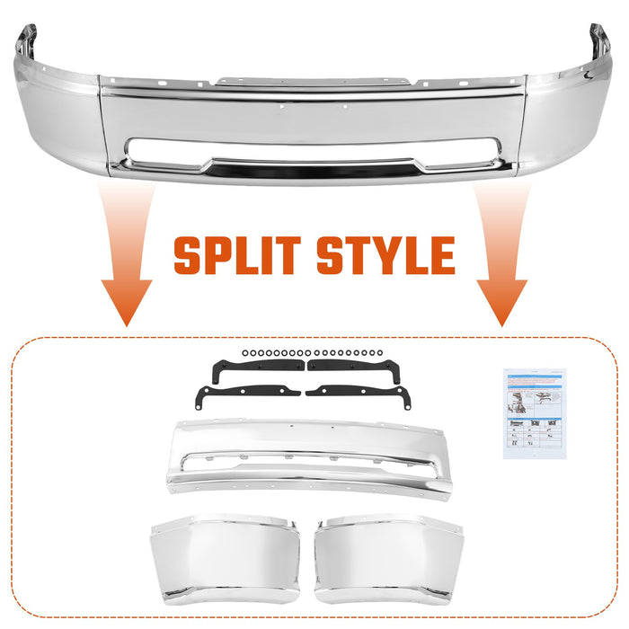 Front Bumper for 2009 2010 2011 2012 Dodge RAM 1500 W/O Fog Light Hole Steel