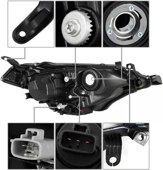 Headlights for 2014 2015 2016 Toyota Corolla Headlamps Left+Right SET Head Light