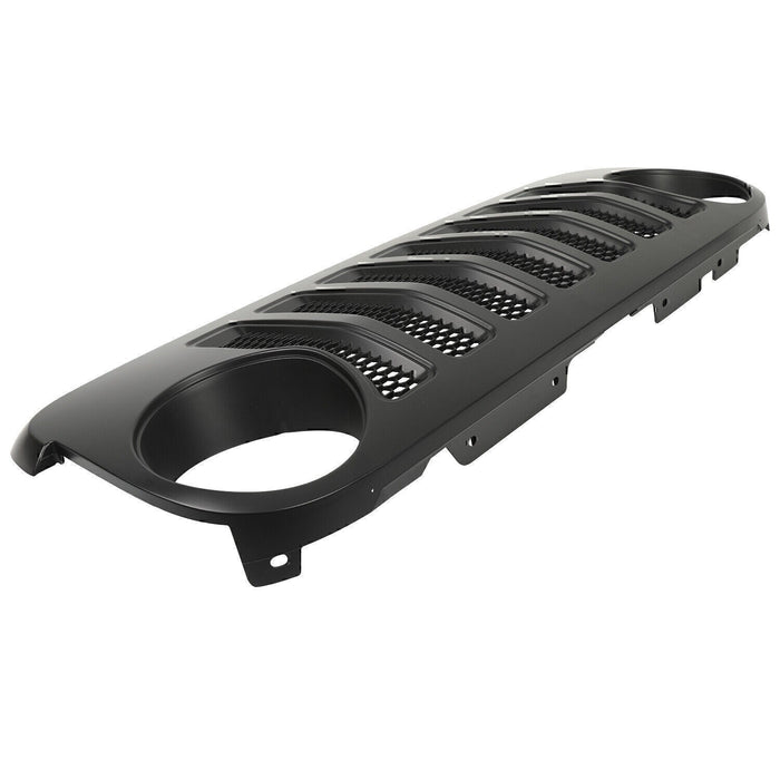 Black Front Bumper Hood Grille Grill for Jeep Wrangler JK /JKU 2007 2008-2017 3J