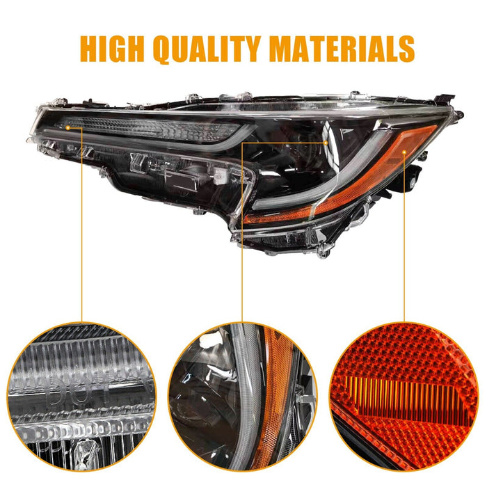 LED Headlamp Headlight Assembly Fit for 2020-2022 Corolla L LE Driver Side LH