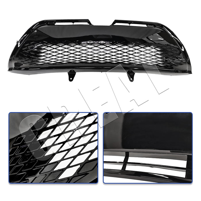 Front Upper Lower Grille LED Fog Lights for 2017 2018 2019 Toyota Corolla SE XSE