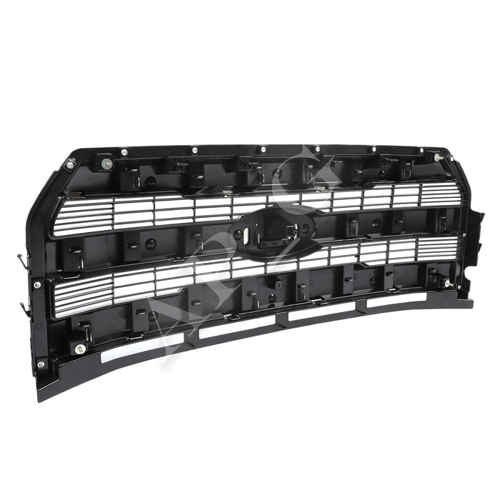 For 2015-2017 Ford F150 F-150 Front Upper Grille Grill W/O Camera Chrome