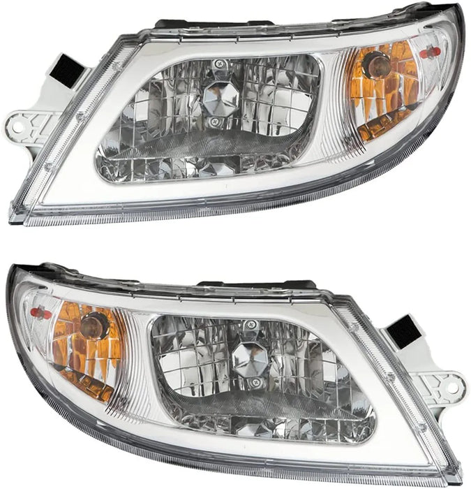 For International 4100 4200 4300 4400 8500 8600 Headlight Headlamp Pair Set