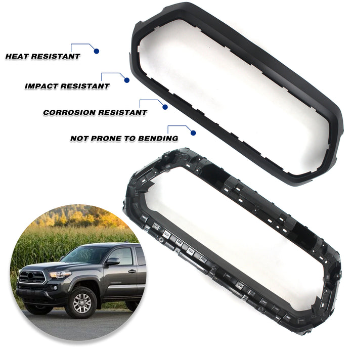 For Toyota Tacoma 2016-2022 Upper Grill Outer Frame Surround & Bracket Holder