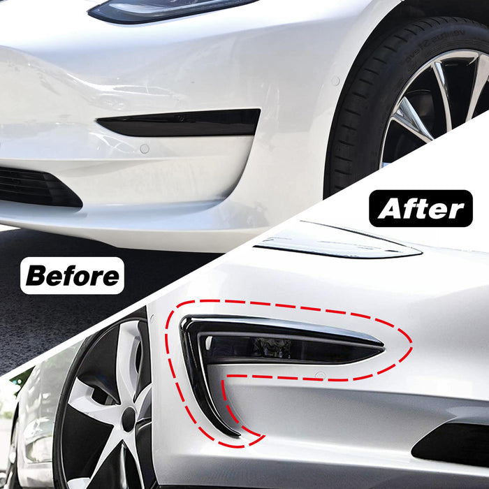 Retrofit Body Parts Kit for 2017-2022 Tesla Model 3 Accessories (Glossy Black)