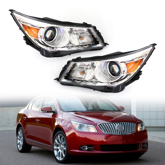 2010 2011 2012 2013 Buick Lacrosse Hid/Xenon Headlights Headlamps Left+Right Set