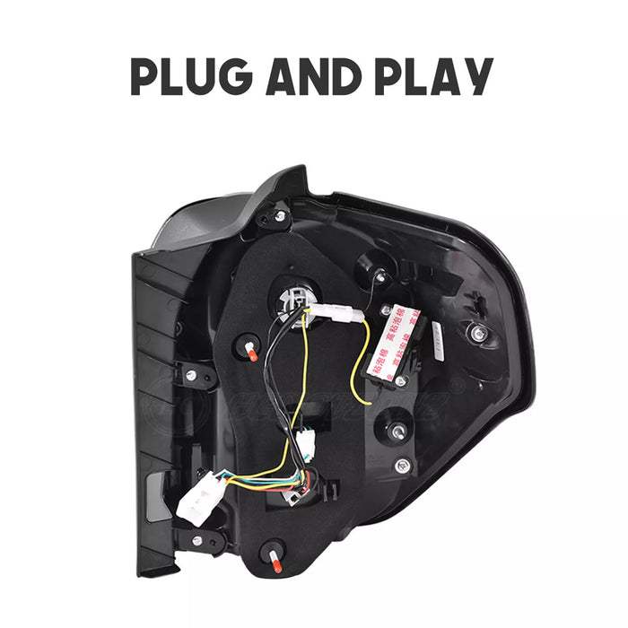 LED Tail Lights Rear Lamps Assembly for 2010-2022 Toyota 4Runner (Smoke Lens)