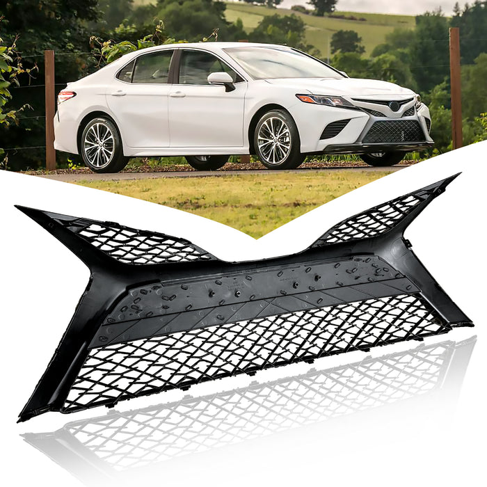 For 2018-2020 Camry SE Front Grill Assembly Fog Lights Cover Headlights Set