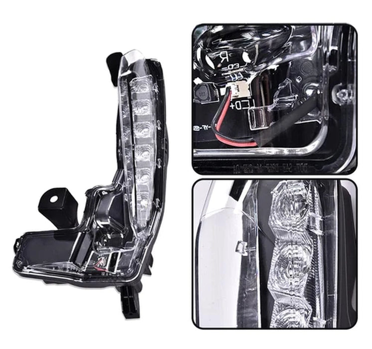 6PCS Front Upper Lower Grille LED Fog Lights for 2017-2019 Toyota Corolla SE XSE