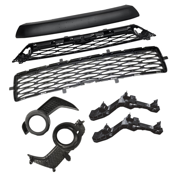 For 14-19 Toyota 4Runner TRD/SR5 Front Bumper Grille Assembly Body Parts Kit