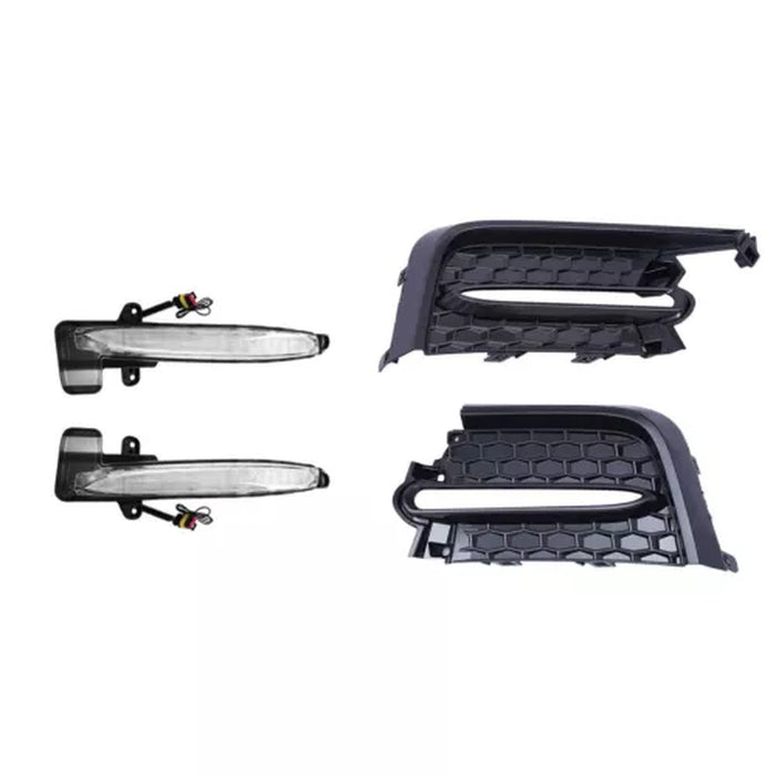 Fit 2020 2021 2022 Toyota Corolla SE XSE Front Lower Grille & LED DRL Fog Lights