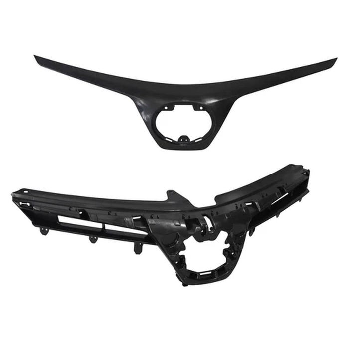 6PCS Front Upper Lower Grille LED Fog Lights for 2017-2019 Toyota Corolla SE XSE